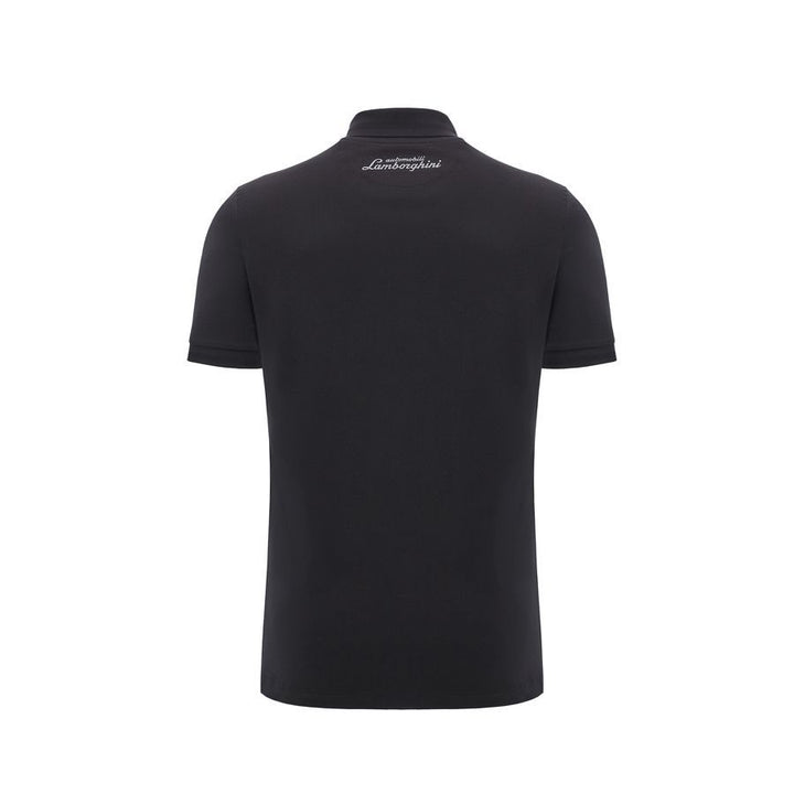 Polo de sport Lamborghini Squadra Corse pour homme noir