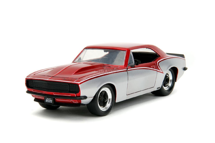 Jada Chevrolet Camaro 1967 Rouge / Argent BigTime Muscle