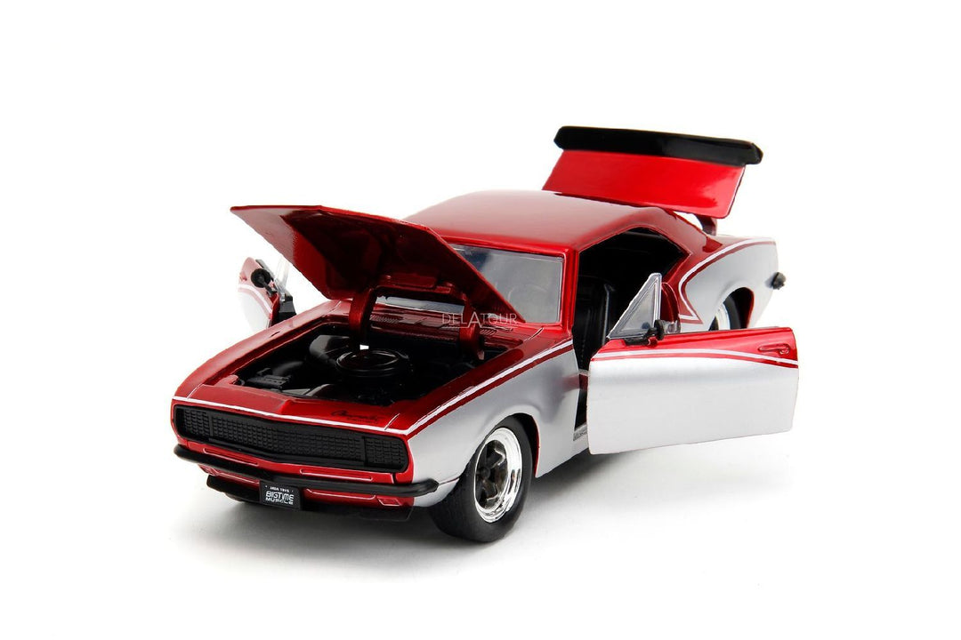 Jada Chevrolet Camaro 1967 Rouge / Argent BigTime Muscle