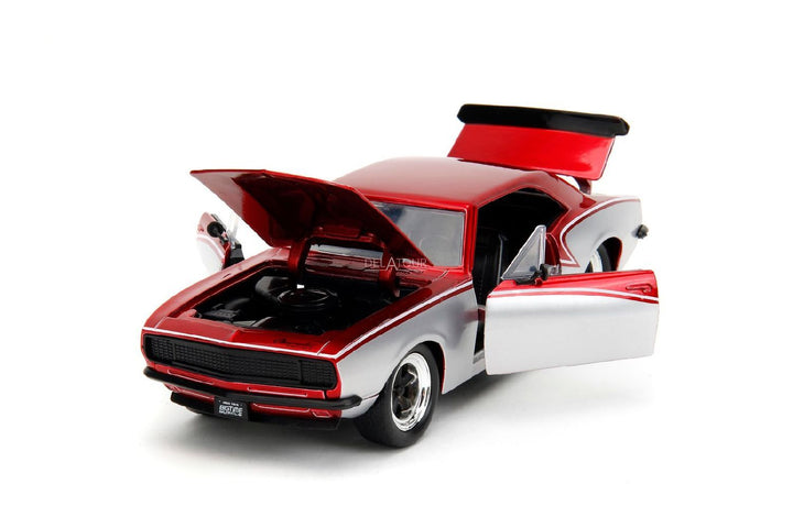 Jada Chevrolet Camaro 1967 Rouge / Argent BigTime Muscle
