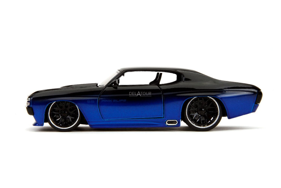 Jada Chevrolet Chevelle SS 1971 Bleu / Noir Pink Slips