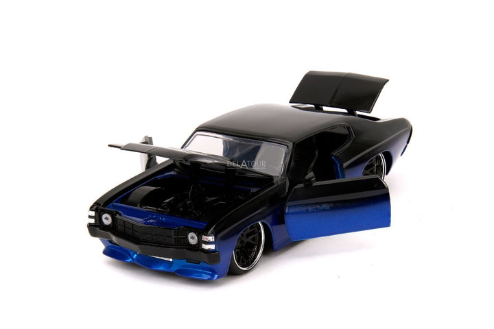 Jada Chevrolet Chevelle SS 1971 Bleu / Noir Pink Slips