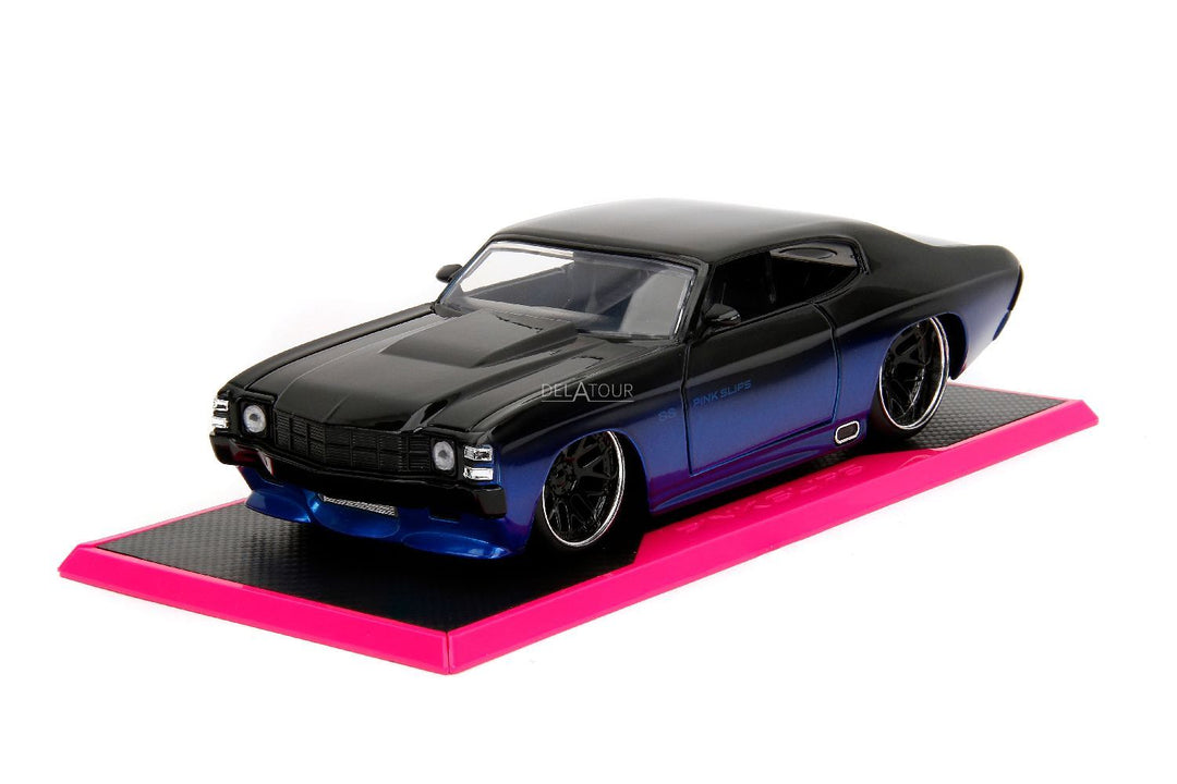 Jada Chevrolet Chevelle SS 1971 Bleu / Noir Pink Slips