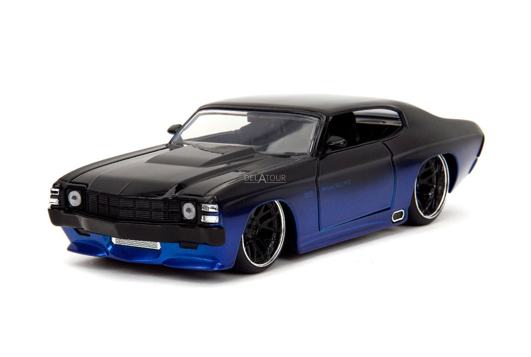 Jada Chevrolet Chevelle SS 1971 Bleu / Noir Pink Slips
