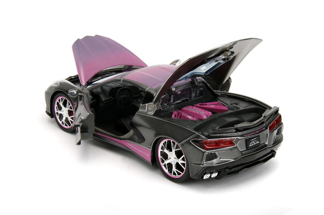 Jada Chevrolet Corvette Stingray 2020 Grijs Pink Slips