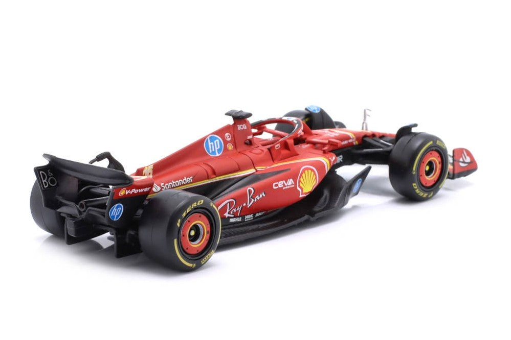 Burago Scuderia Ferrari SF-24 n° 16 Charles Leclerc Vainqueur du GP de Monaco 2024 1:43