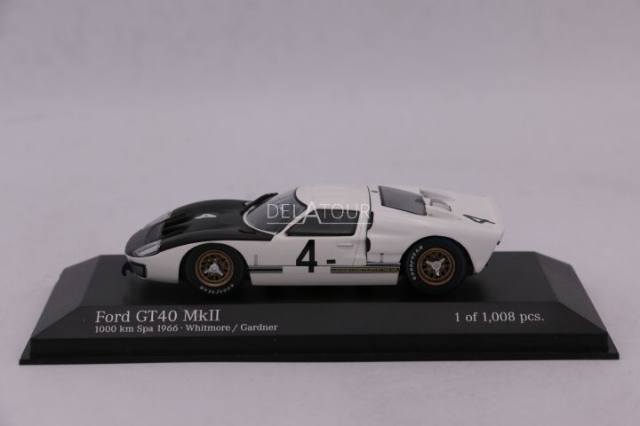 Minichamps Ford GT40 MKII n° 4, 1000 km de Spa 1966, 1:43, édition limitée