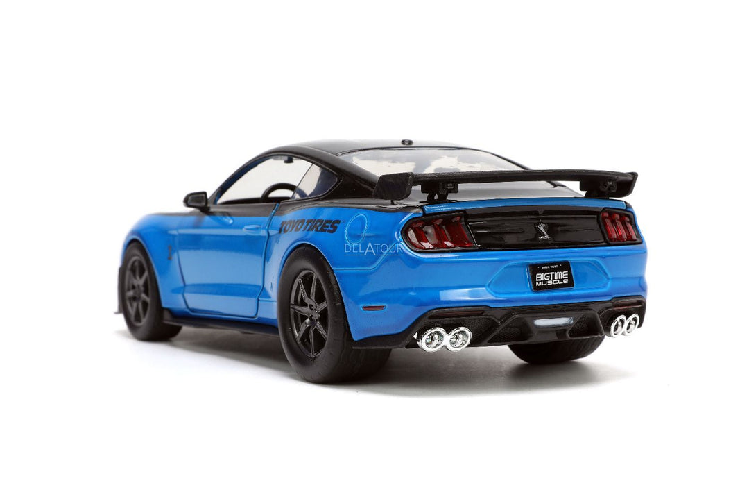 Jada 2020 Ford Mustang Shelby GT500 Blue / Black BigTime Muscle