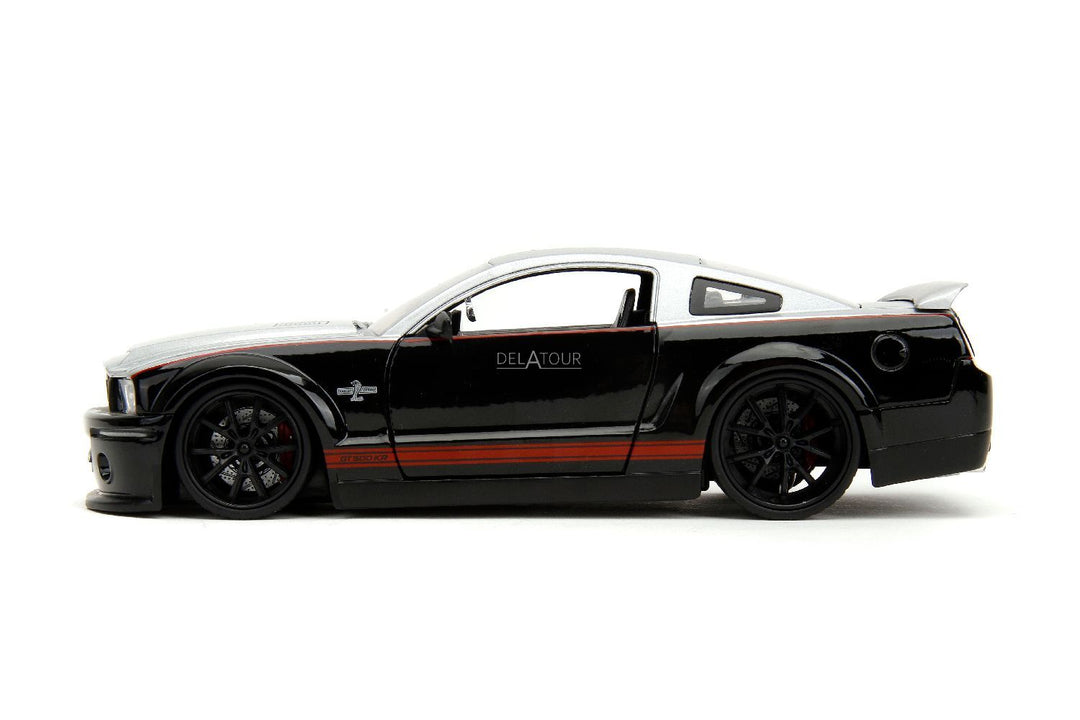 Jada Ford Shelby GT-500KR Zwart/Grijs BigTime Muscle