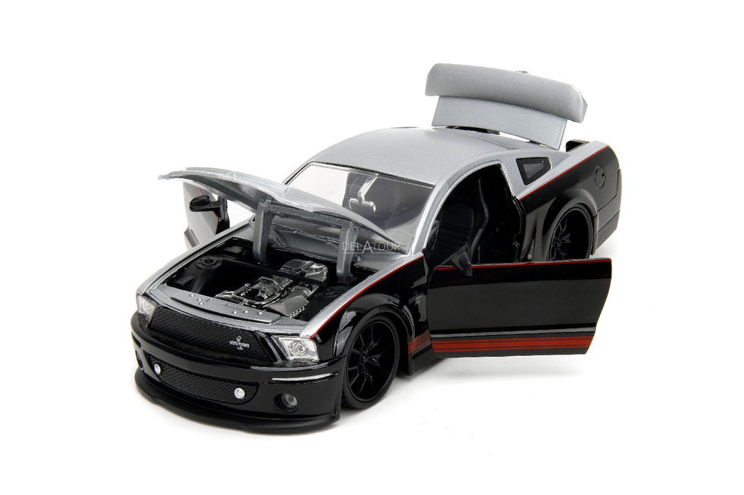 Jada Ford Shelby GT-500KR Zwart/Grijs BigTime Muscle