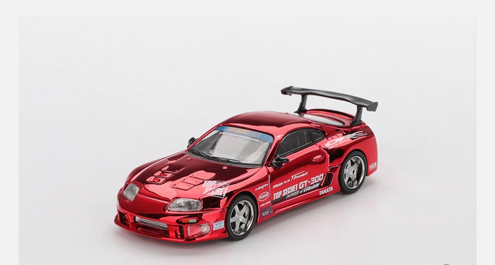 Mini GT Toyota Supra (A80) Top Secret GT-300 Red Chrome