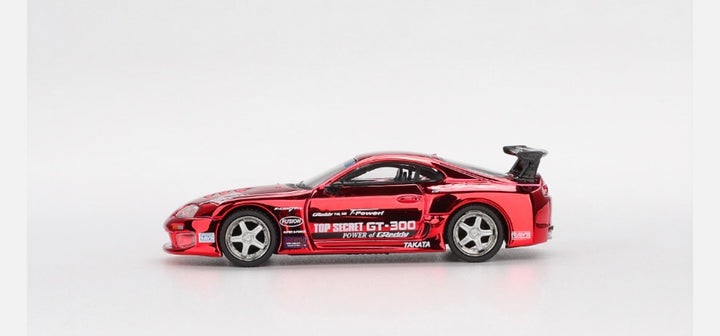 Mini GT Toyota Supra (A80) Top Secret GT-300 Red Chrome