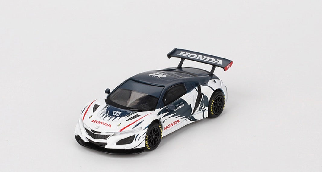 Mini GT Honda NSX GT3 EVO AlphaTauri Yuki Tsunoda 2023 Red Bull Nürburgring 2023