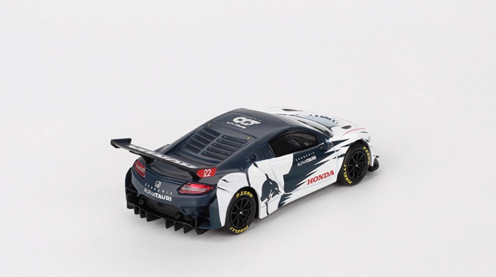 Mini GT Honda NSX GT3 EVO AlphaTauri Yuki Tsunoda 2023 Red Bull Nürburgring 2023