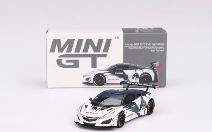 Mini GT Honda NSX GT3 EVO AlphaTauri Yuki Tsunoda 2023 Red Bull Nürburgring 2023