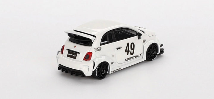 Mini GT Fiat 595 Abarth LB-Works X Abas Works 2024 Blanc