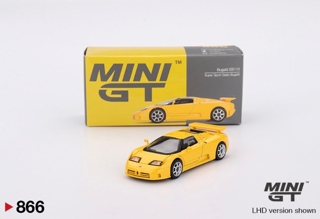 Mini GT Bugatti EB110 Super Sport Giallo 1995