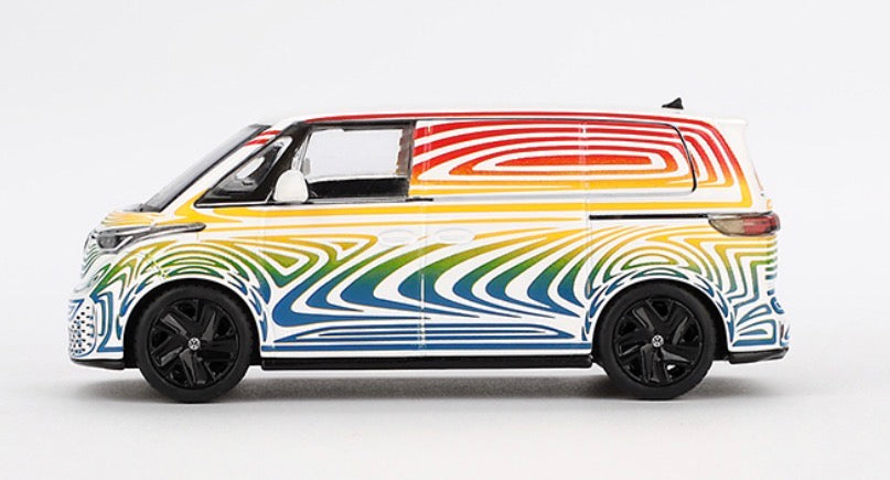 Mini GT Volkswagen ID Buzz Prototype 2022 Rainbow