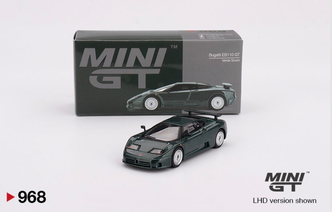 Mini GT Bugatti EB110 GT  1995 Vert foncé