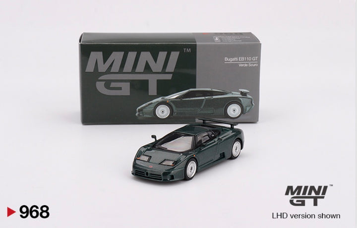 Mini GT Bugatti EB110 GT  1995 Vert foncé