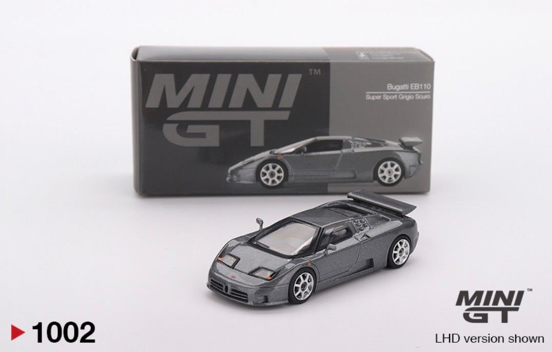 Mini GT Bugatti EB110 Supersport 1995 Dark Grey