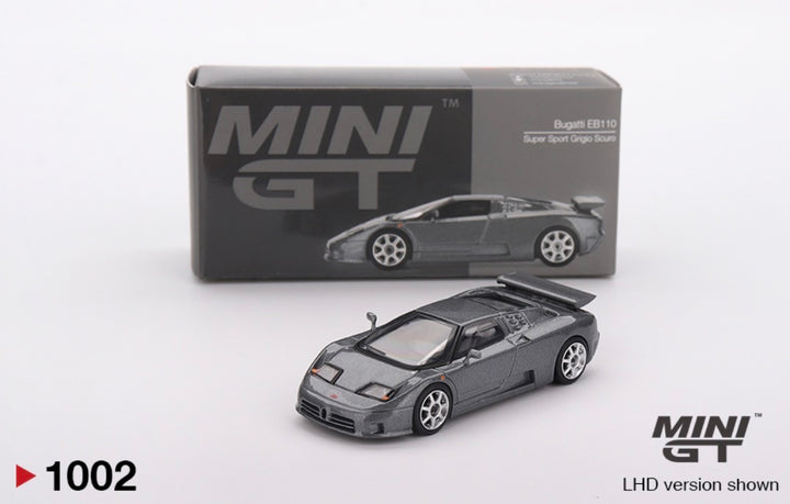 Mini GT Bugatti EB110 Supersport 1995 Dark Grey