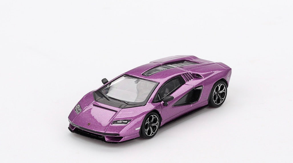 Mini GT Lamborghini Countach LPI 800-4 2022 Viola 30th