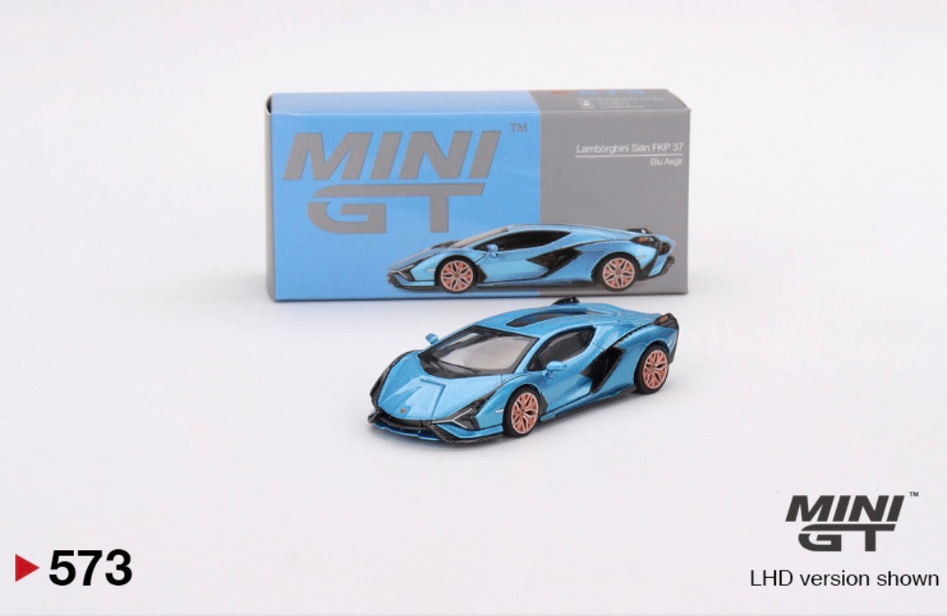 Mini GT Lamborghini Sián FKP 37 Blu Aegir