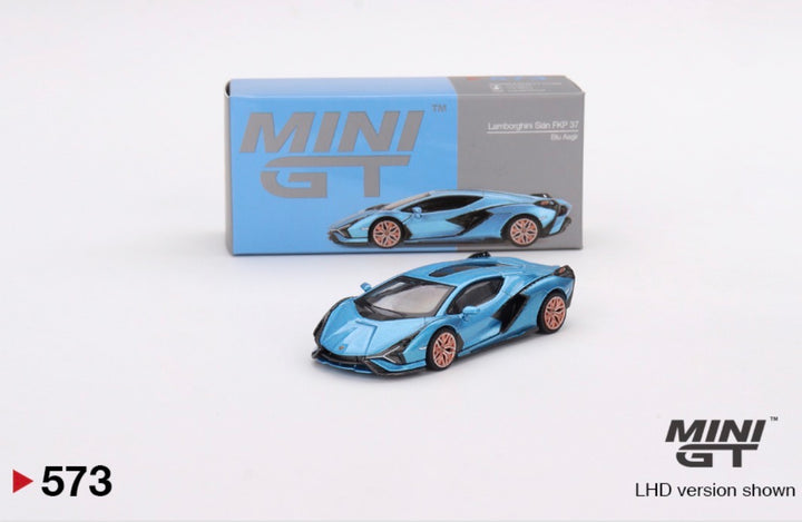 Mini GT Lamborghini Sián FKP 37 Blu Aegir
