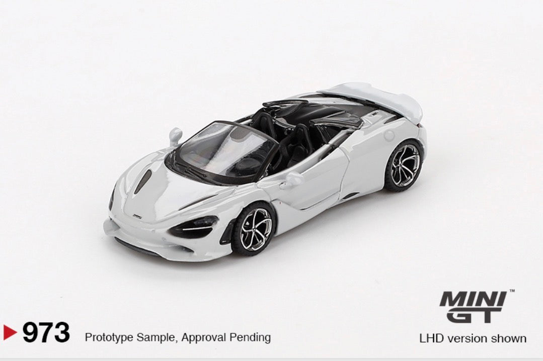 Mini GT McLaren 750S Spider Gris Cirrus 2024