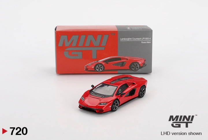Mini GT Lamborghini Countach LPI 800-4 Rosso Mars
