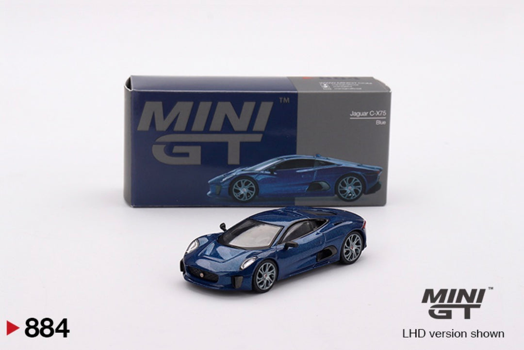 Mini GT Jaguar C-X75 Bleu