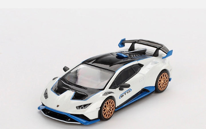 Mini GT Lamborghini Huracán STO 2023 Bianco Asopo