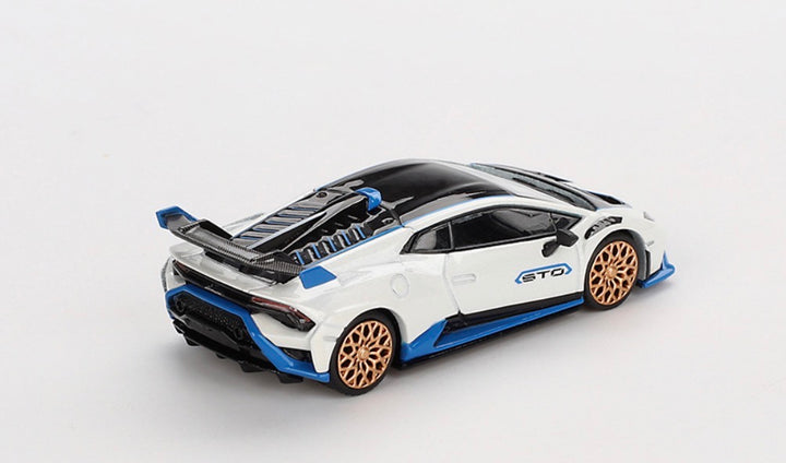 Mini GT Lamborghini Huracán STO 2023 Bianco Asopo