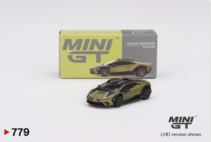 Mini GT Lamborghini Huracán Sterrato Verde Gea mat