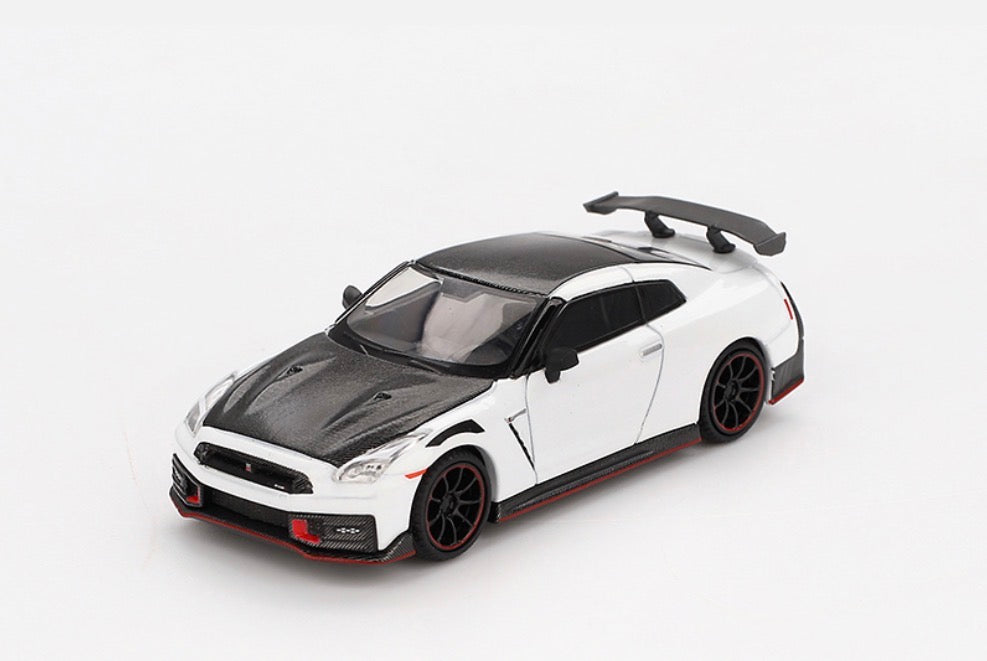 Mini GT Nissan GT-R (R35) Nismo 2024 Blanc nacré brillant