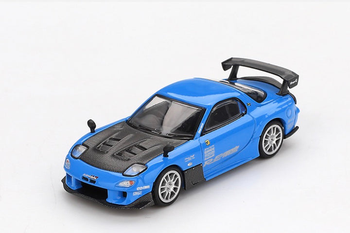 Mini GT Mazda RX-7 RE-Amemiya 20B 3 rotors 2024 bleu