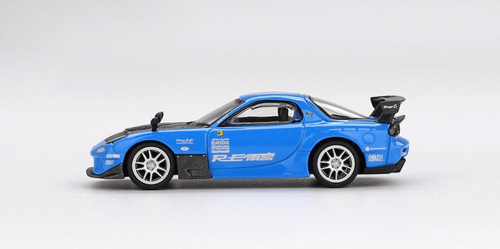 Mini GT Mazda RX-7 RE-Amemiya 20B 3 rotors 2024 bleu