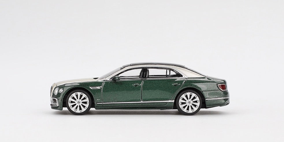 Mini GT Bentley Flying Spur 2024 White Sand Verdant