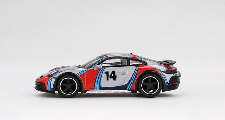 Mini GT Porsche 992 Dakar Rally 1978 Tribute 2024 Ice Grey Metallic