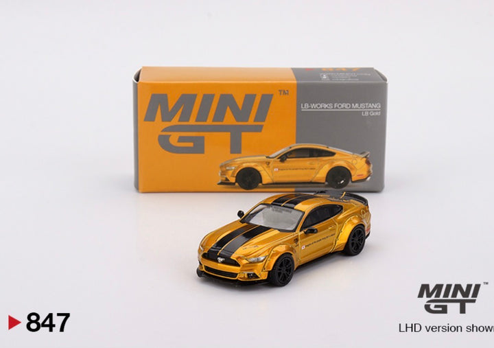 Mini GT Ford Mustang LB Works LB Gold