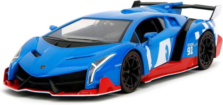 Jada Lamborghini Veneno Blauw Sonic the Hedgehog