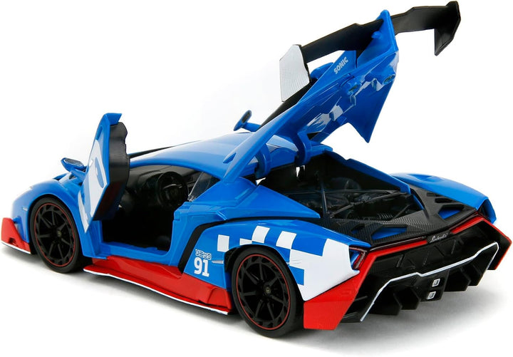 Jada Lamborghini Veneno Blauw Sonic the Hedgehog