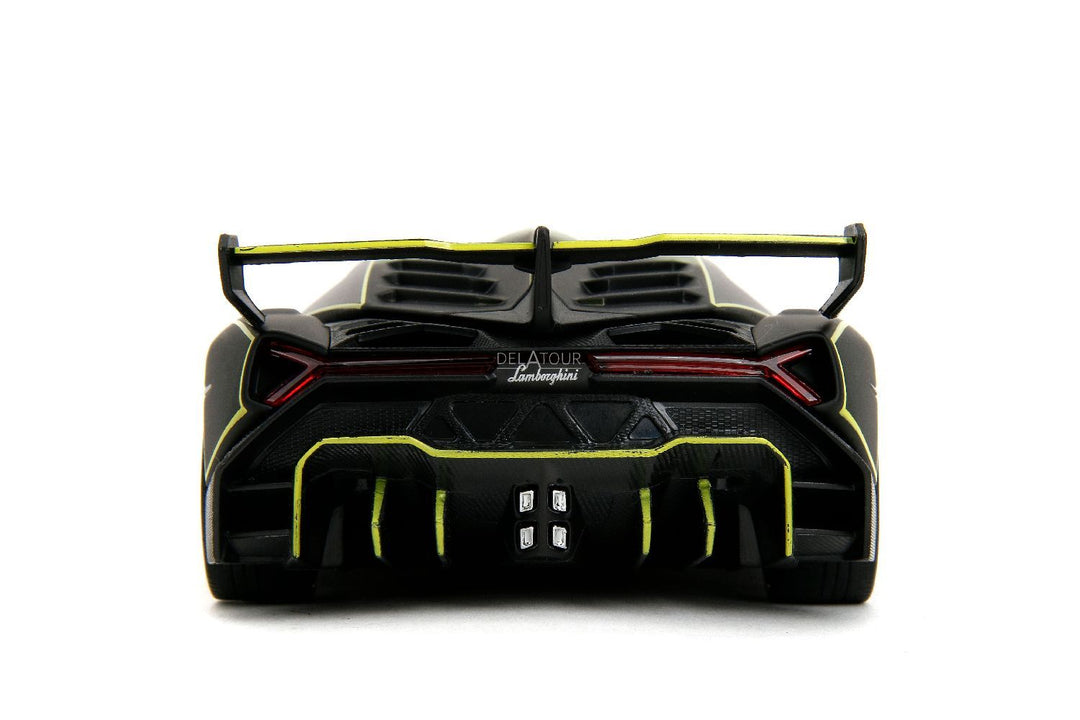 Jada Lamborghini Veneno vert et rose, pneus lisses