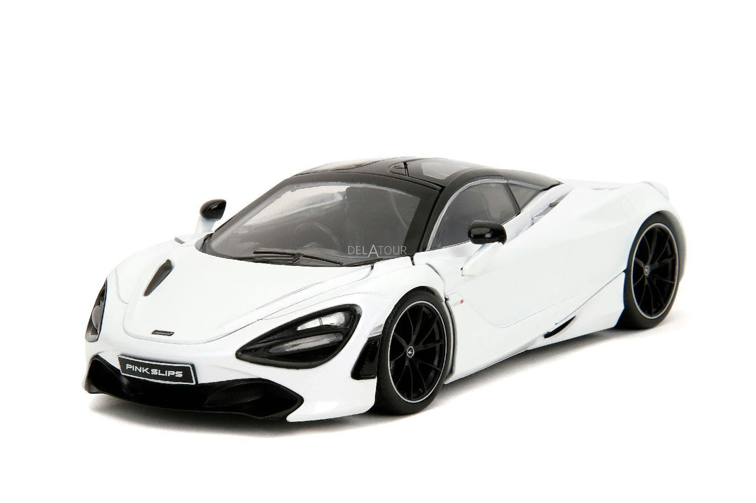 Jada McLaren 720S Blanc et rose, pneus lisses