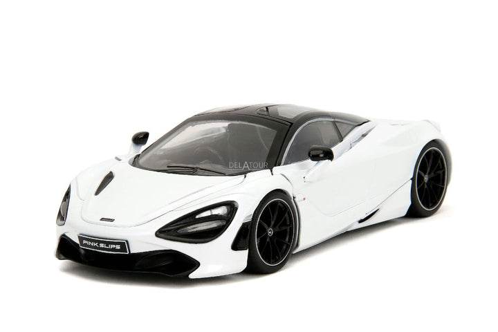 Jada McLaren 720S Blanc et rose, pneus lisses