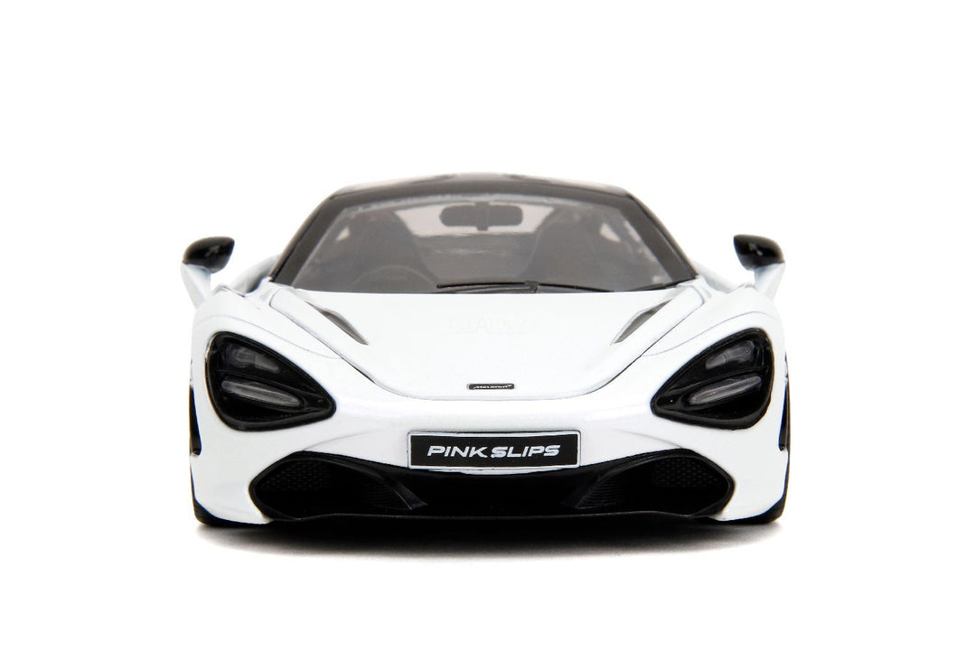 Jada McLaren 720S Blanc et rose, pneus lisses