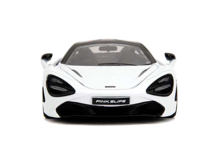 Jada McLaren 720S Blanc et rose, pneus lisses