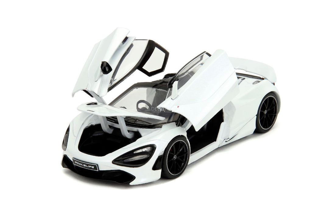 Jada McLaren 720S Blanc et rose, pneus lisses