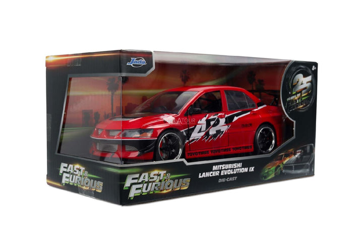 Jada Mitsubishi Lancer Evolution IX Red Fast &amp; Furious